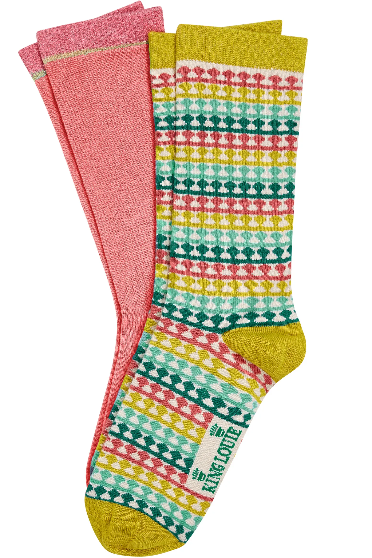 King Louie Accessoires|Socks 2-Pack Boyd Light Yellow