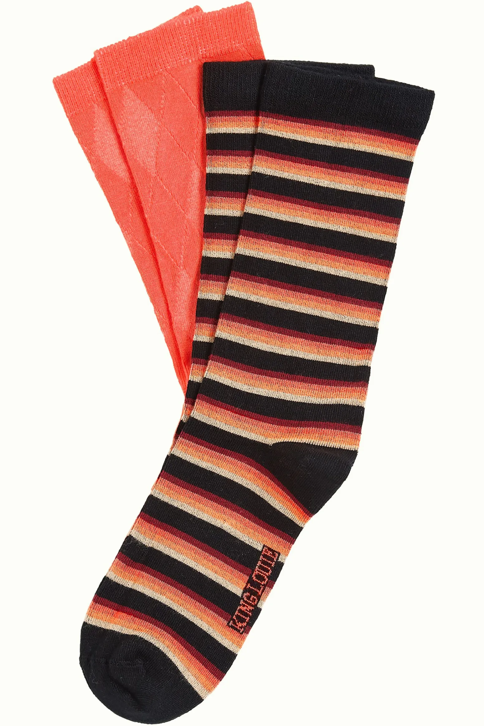 King Louie Accessoires|Socks 2-Pack Century Stripe Summer Fig