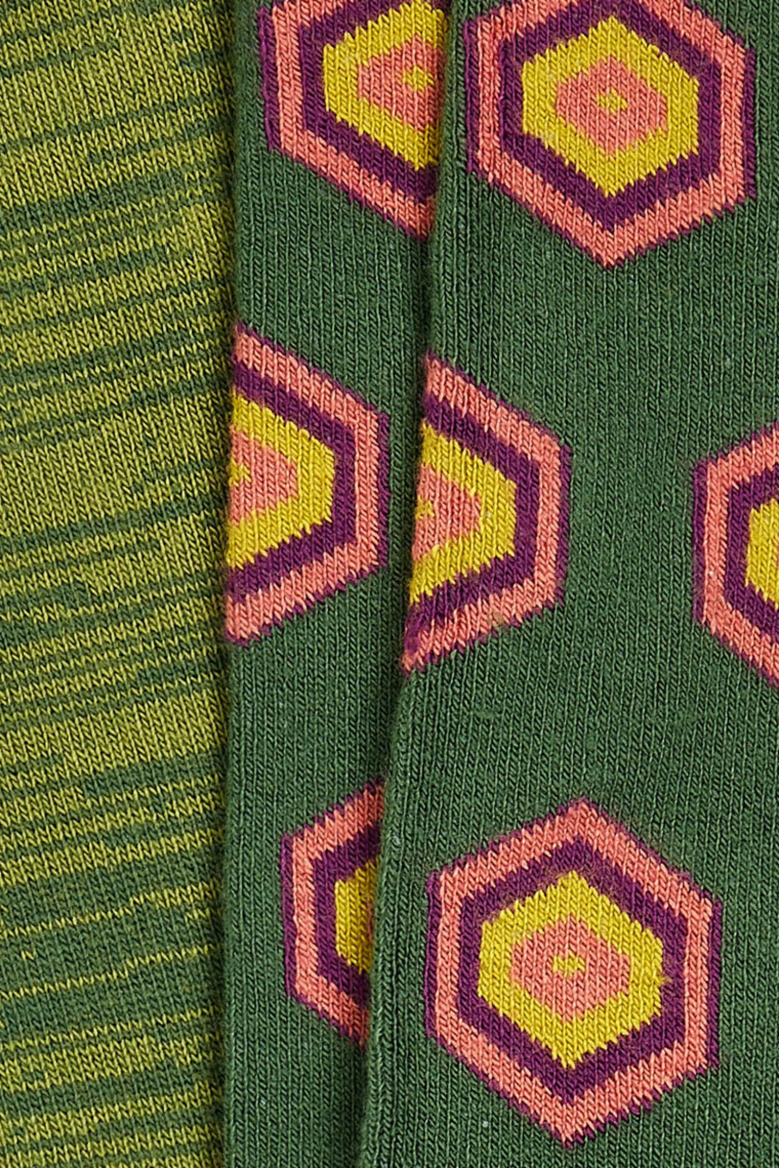 King Louie Accessoires|Socks 2-Pack Crown Fir Green