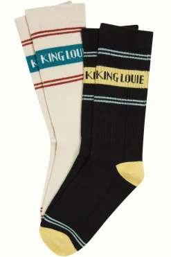 King Louie Accessoires|Socks 2-Pack Logo Cream