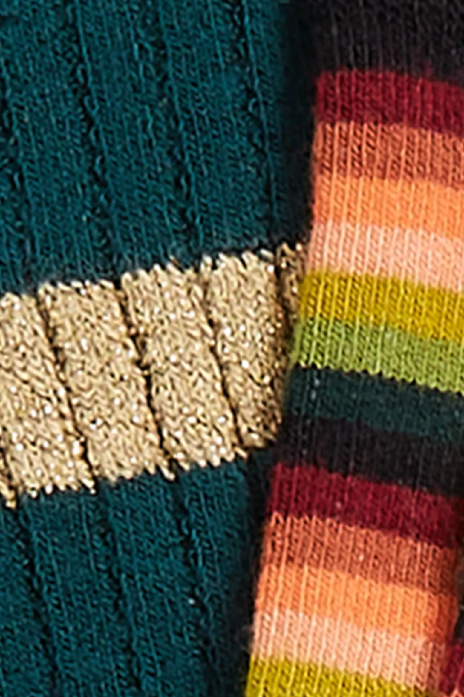 King Louie Accessoires|Socks 2-Pack Mimmi Stripe Pine Green
