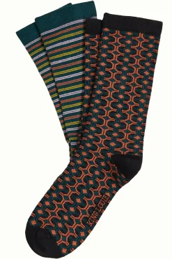 King Louie Accessoires|Socks 2-Pack Savile Caramel
