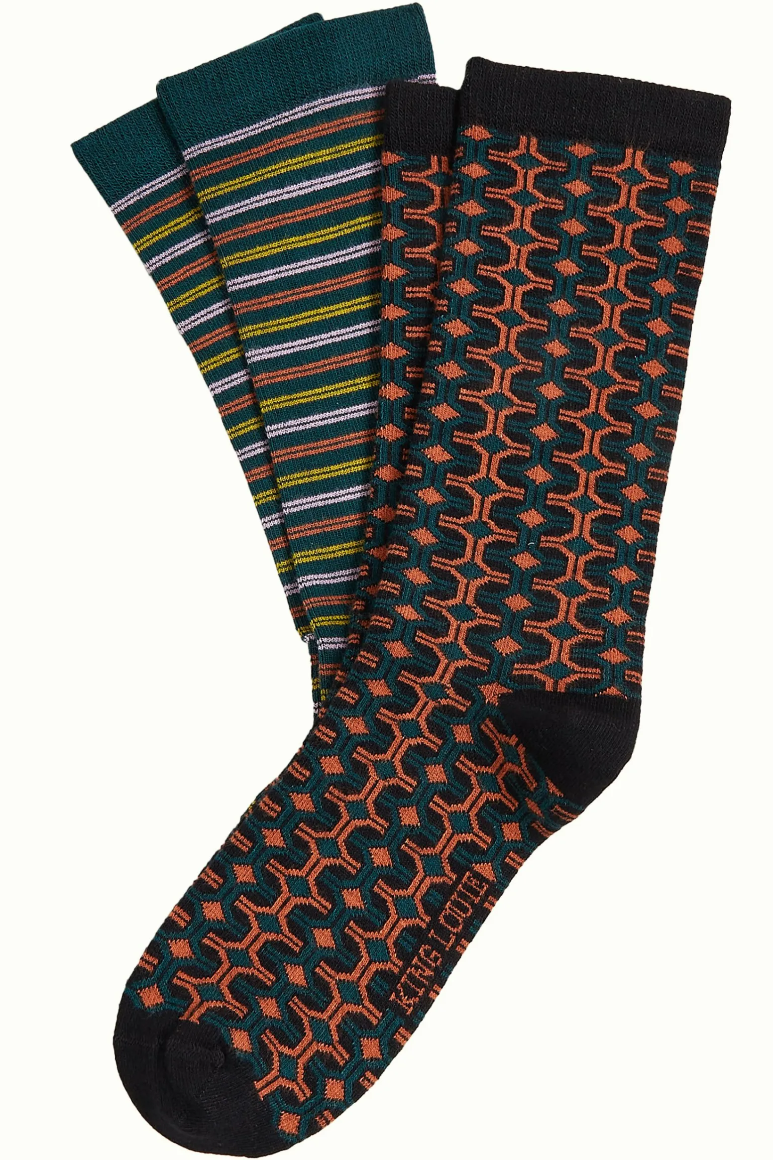King Louie Accessoires|Socks 2-Pack Savile Caramel