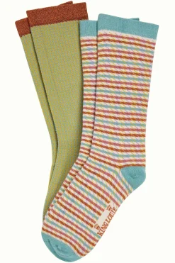 King Louie Accessoires|Socks 2-Pack Scout Matcha Green