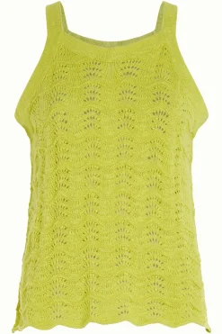 King Louie Tops & Shirts|Sofie Top Scallop Cress Yellow