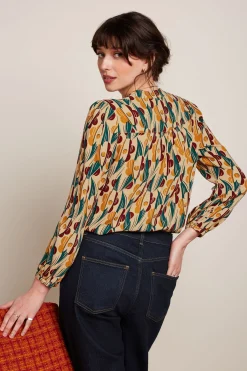 King Louie Blouses|Stella Blouse Cile Pebble