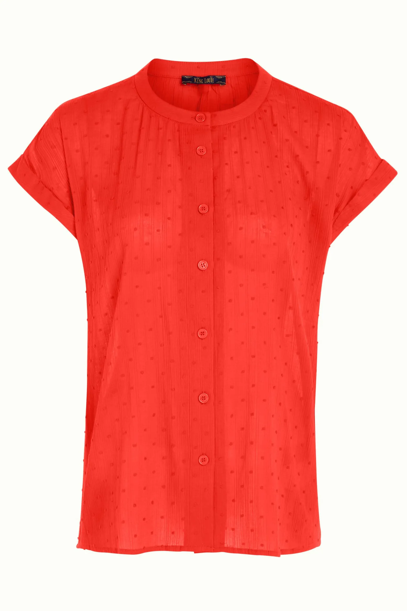 King Louie Blouses|Stella Blouse Verano Fire Red