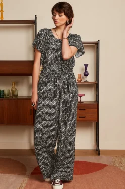 King Louie Jumpsuits|Talia Jumpsuit Frankie Black