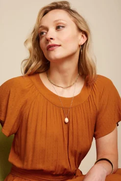 King Louie Jumpsuits|Talia Jumpsuit Tortoise Caramel
