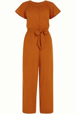 King Louie Jumpsuits|Talia Jumpsuit Tortoise Caramel