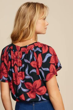 King Louie Tops & Shirts|Talia Top Deacon Black
