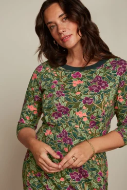 King Louie Jurken|Tallullah Dress Bellevue Olive Green