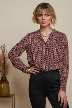 King Louie Blouses|Tex Blouse Hoopah Mesa Pink