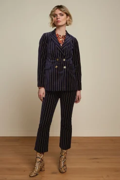 King Louie Jassen & Blazers|Tina Blazer Pinstripe Blue