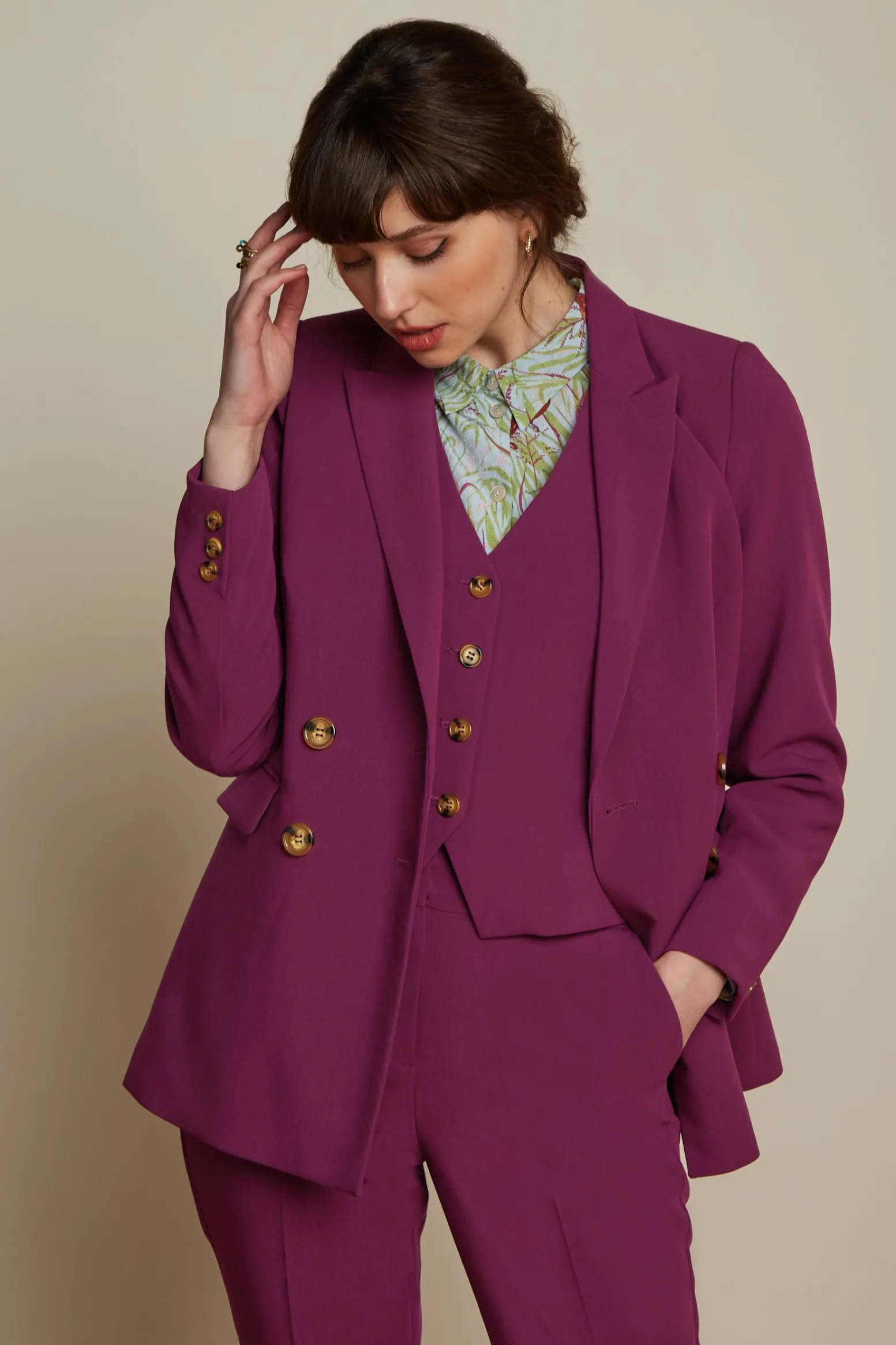 King Louie Jassen & Blazers|Tina Blazer Simonet Caspia Purple