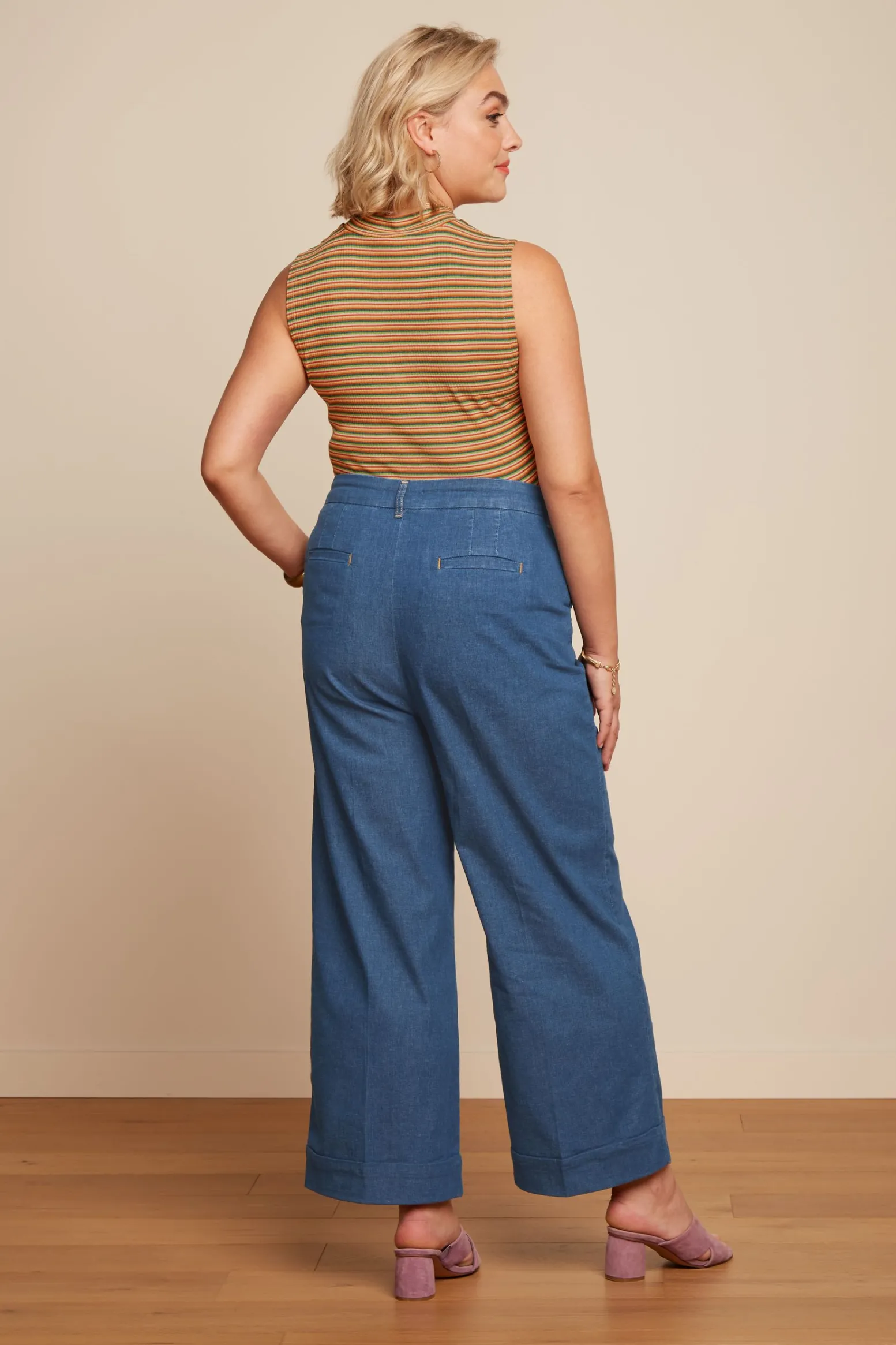 King Louie Tops & Shirts|Turtle Top Boxy Stripe Ponderosa Green