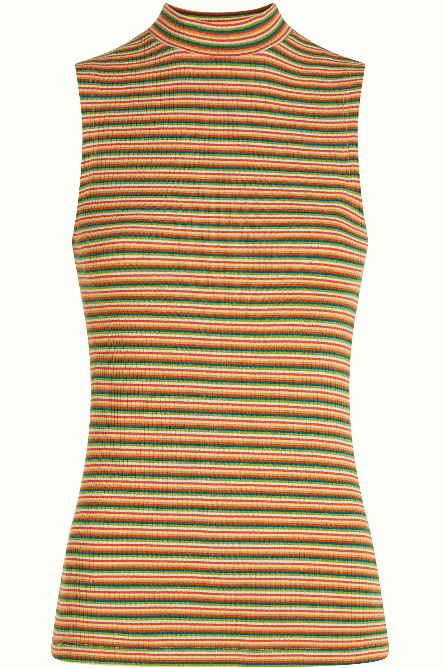 King Louie Tops & Shirts|Turtle Top Boxy Stripe Ponderosa Green