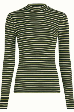 King Louie Tops & Shirts|Turtle Top Pimm Stripe Woodbine Green