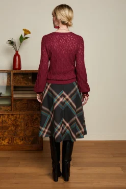 King Louie Truien|V Neck Borgo Cabernet Red