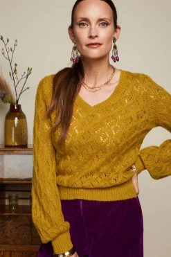 King Louie Truien|V Neck Borgo Koi Yellow