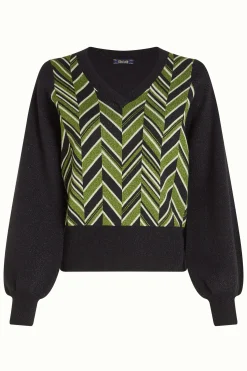 King Louie Truien|V Neck Top Hollis Posey Green