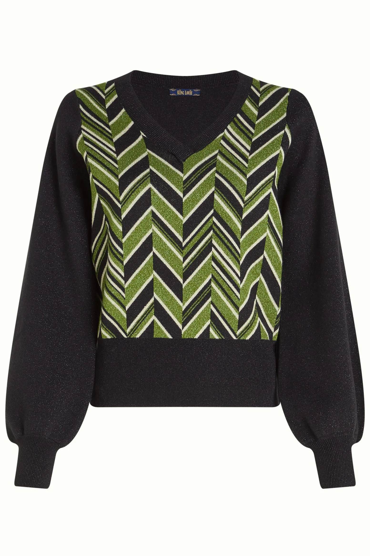 King Louie Truien|V Neck Top Hollis Posey Green