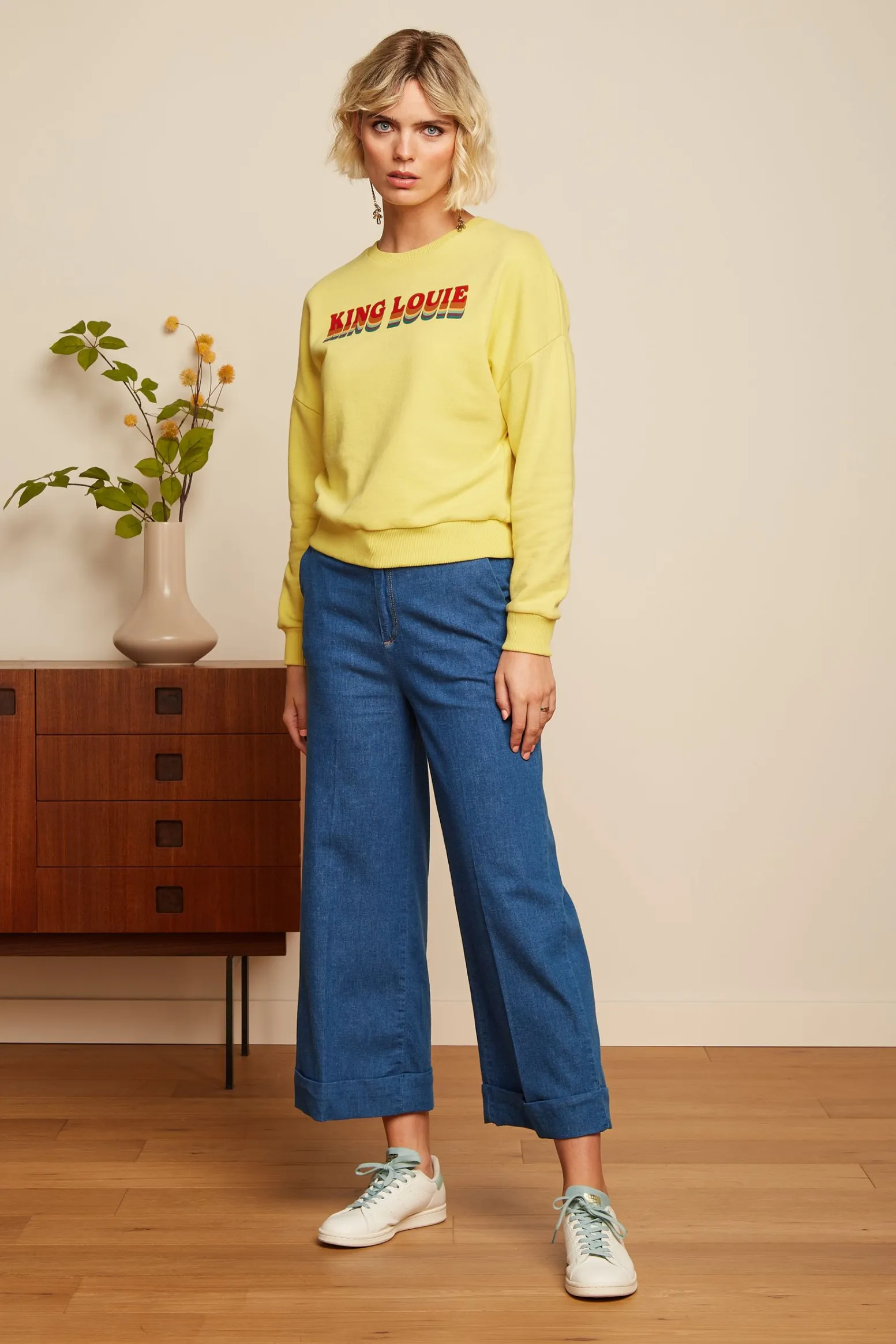 King Louie Truien|Valentina Sweater Peachy Custard Yellow
