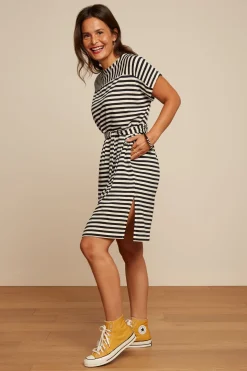 King Louie Jurken|Vera Tunic Dress Chopito Stripe Black