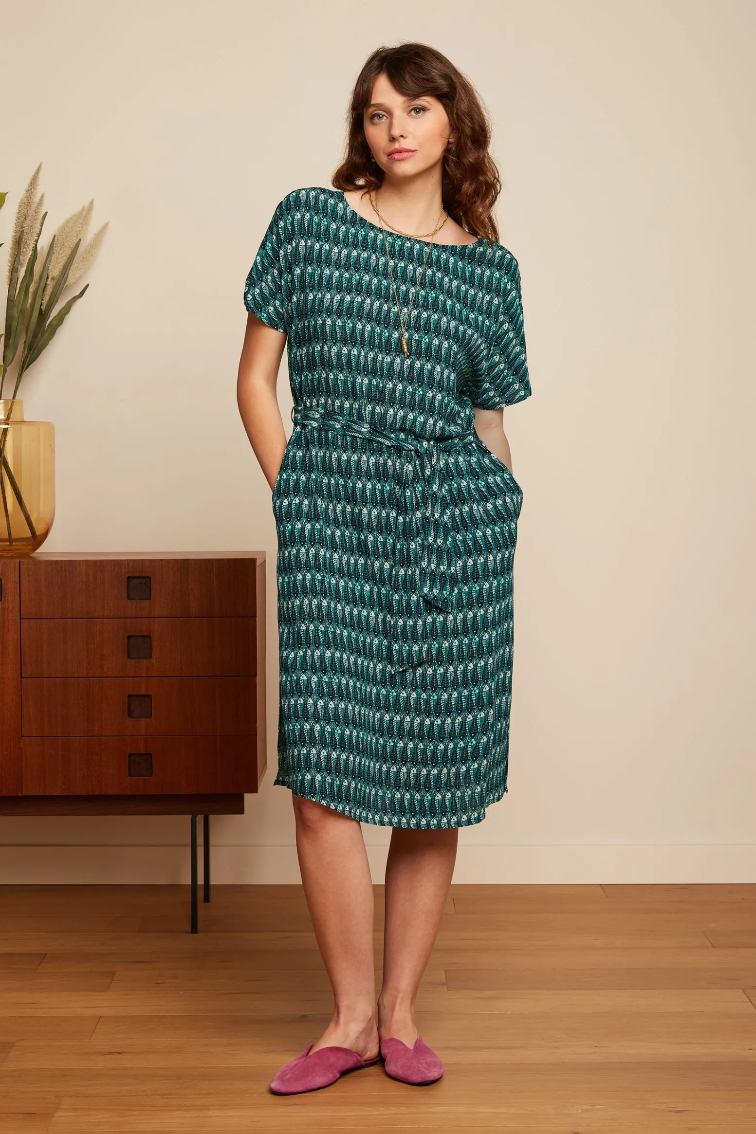 King Louie Jurken|Vera Tunic Dress Mahi Black