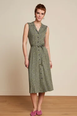 King Louie Jurken|Violante Dress Marceline Curry Yellow
