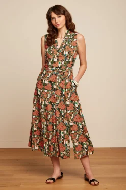 King Louie Jurken|Violante Dress Ryder Langoustino Orange