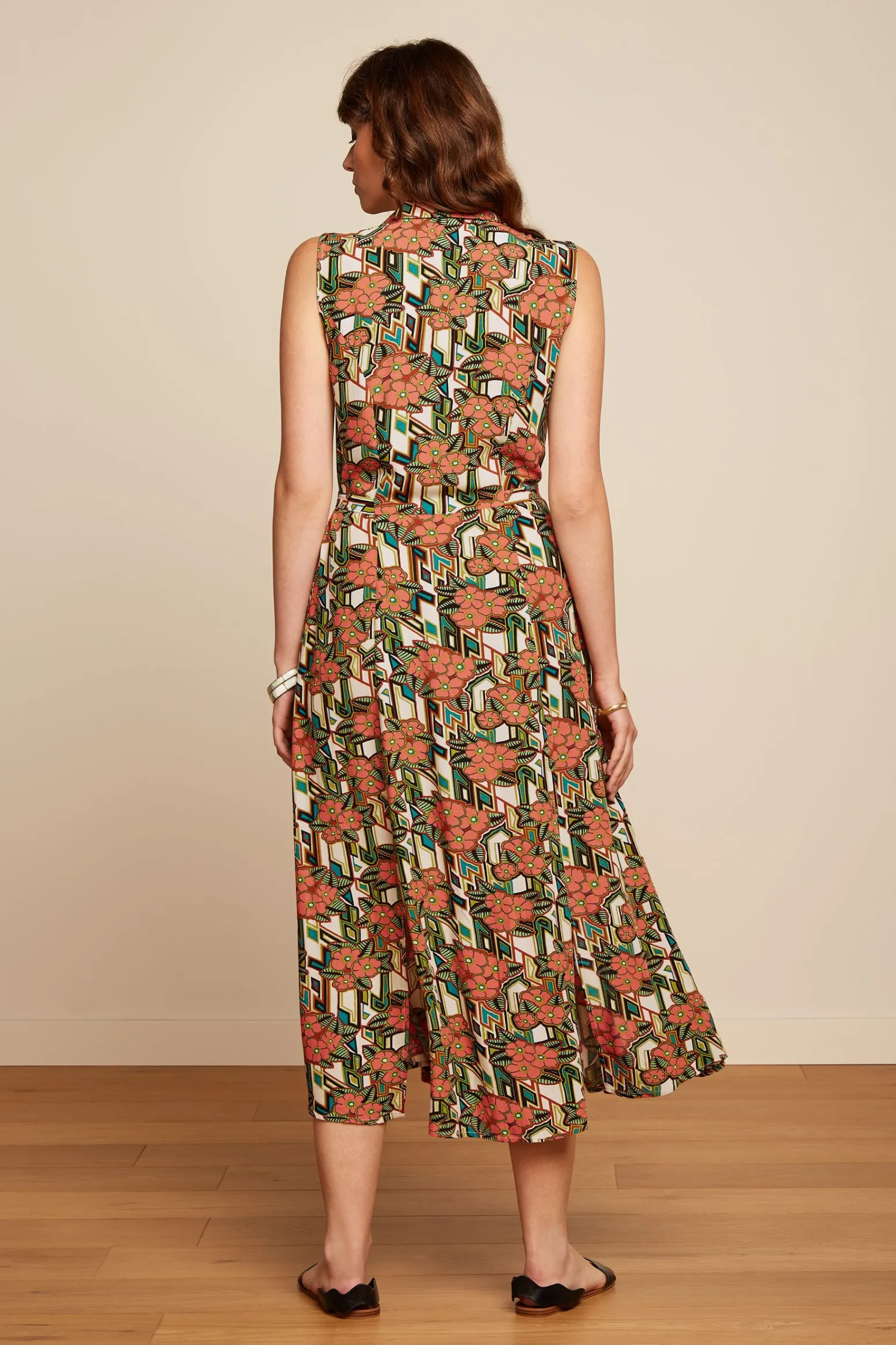 King Louie Jurken|Violante Dress Ryder Langoustino Orange