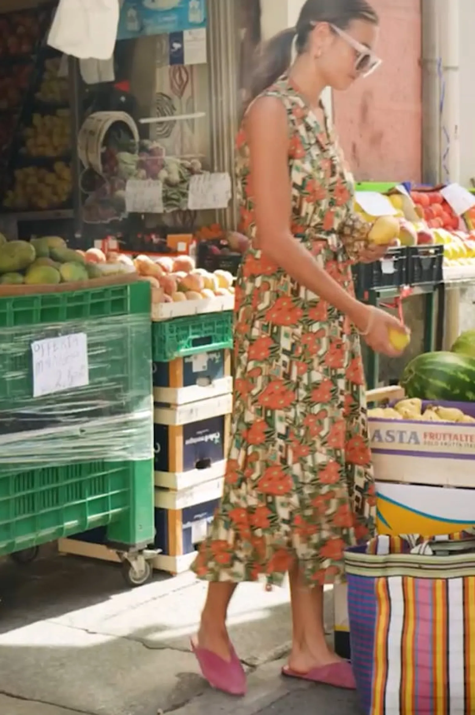 King Louie Jurken|Violante Dress Ryder Langoustino Orange