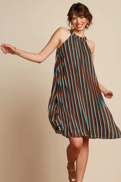 King Louie Jurken|Virna Dress Piso Plisse Black