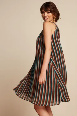King Louie Jurken|Virna Dress Piso Plisse Black