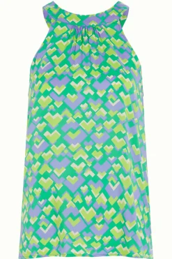 King Louie Tops & Shirts|Virna Top Cocktail Simply Green