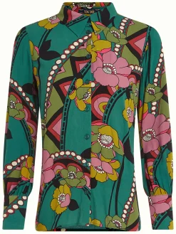 King Louie Blouses|Winona Blouse Lovechild Antique Green