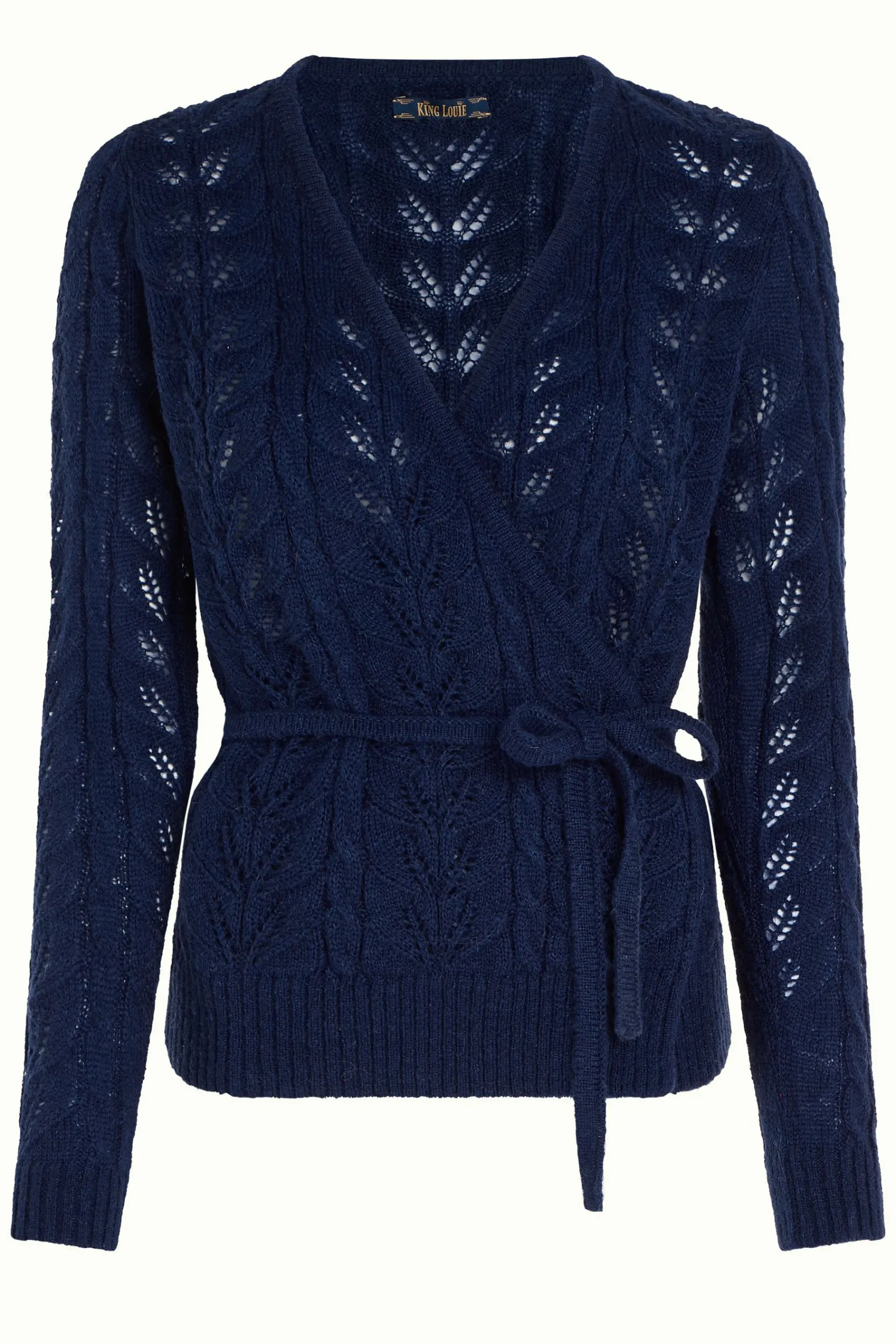 King Louie Vesten|Wrap Top Farfalle Ink Blue