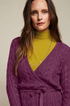 King Louie Vesten|Wrap Top Farfalle Caspia Purple