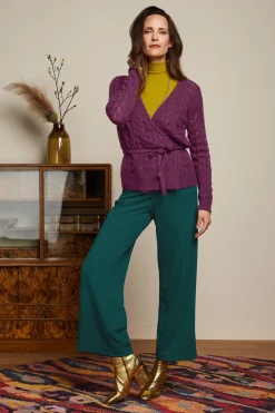 King Louie Vesten|Wrap Top Farfalle Caspia Purple