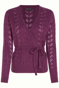King Louie Vesten|Wrap Top Farfalle Caspia Purple